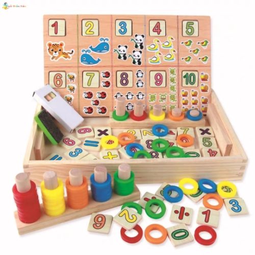 Bộ bàn tính gỗ cho bé